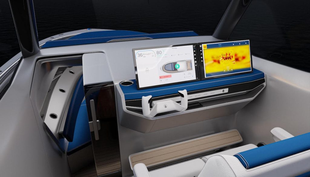 r30 electric boat console